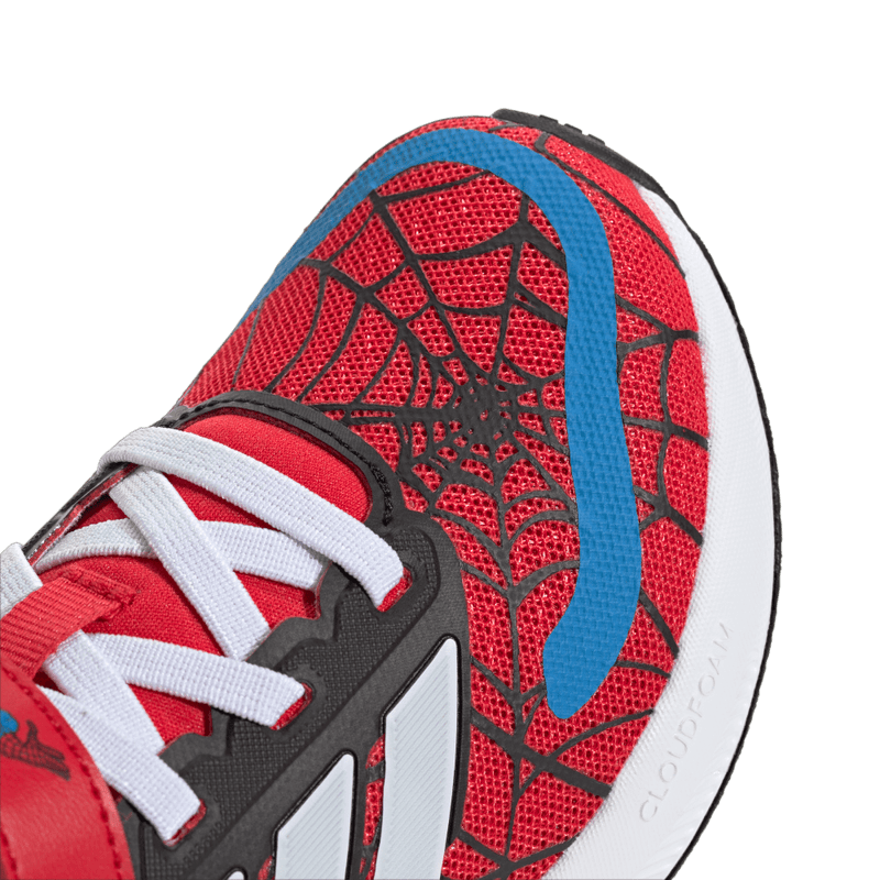 Tenis-adidas-unisex-Runfalcon-Spider-Ma-para-correr-color-rojo.-Lateral-Y-Suela