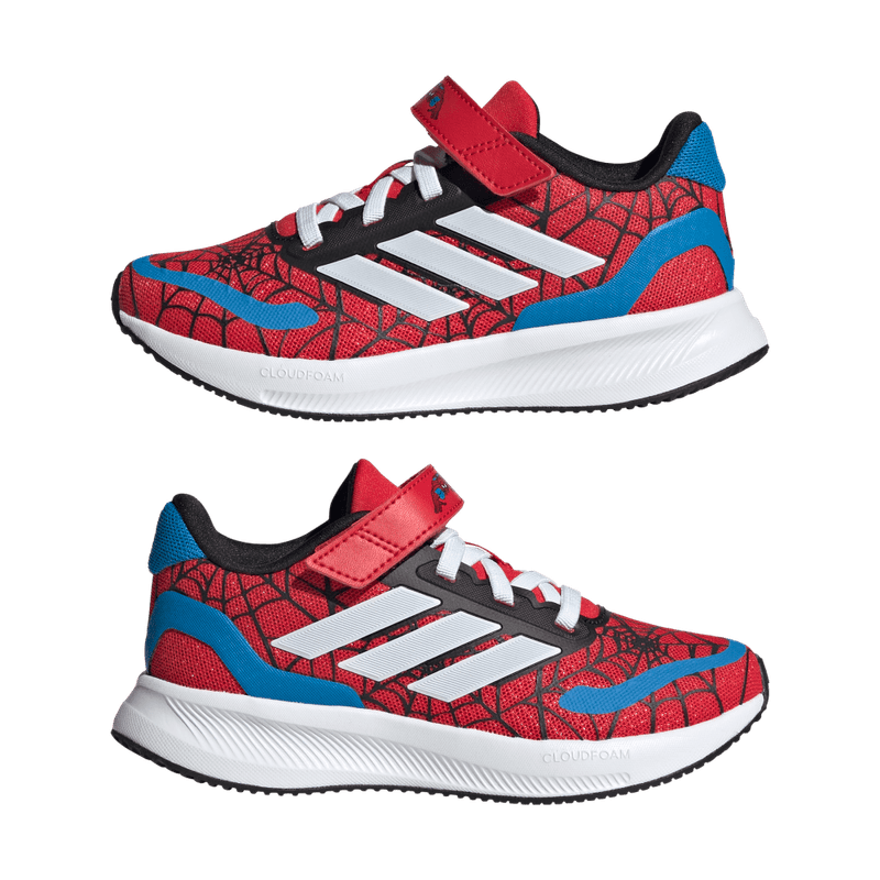 Tenis-adidas-unisex-Runfalcon-Spider-Ma-para-correr-color-rojo.-Detalle-1