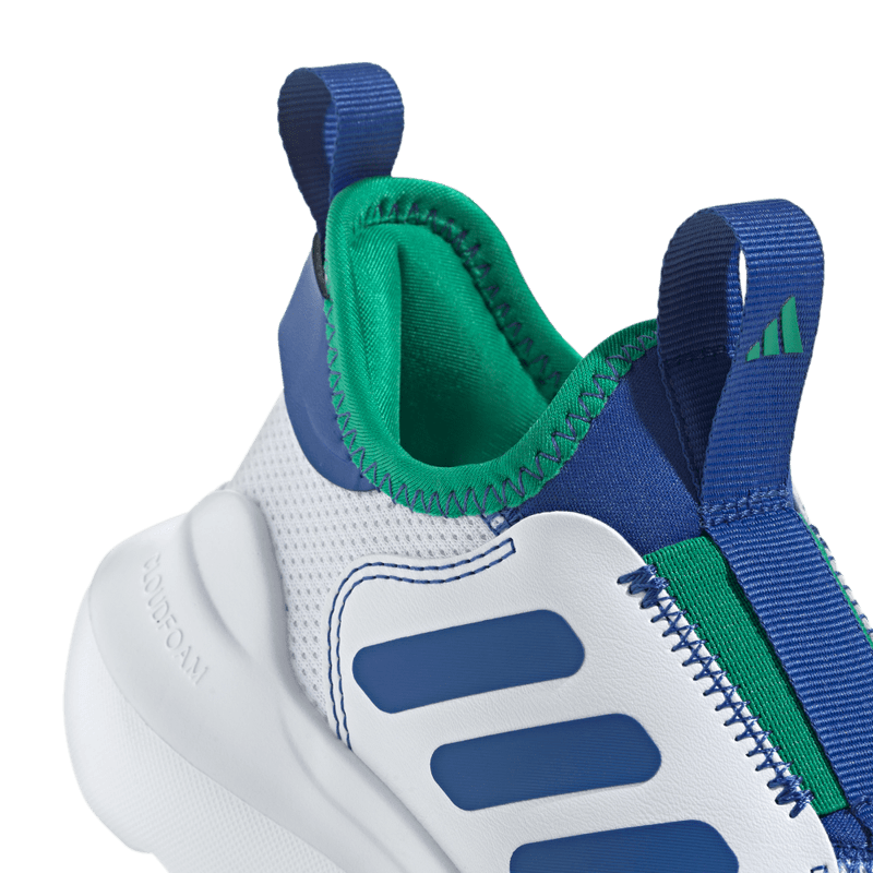 Tenis-adidas-unisex-Tensaur-Comfort-Ac-para-moda-color-blanco.-Lateral-Y-Suela