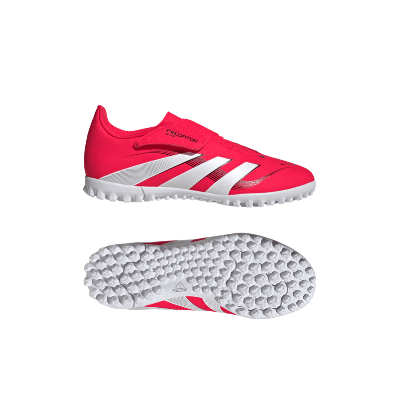 Guayos-adidas-unisex-Predator-Club-Vel-T-para-futbol-color-rojo.-Media-Suela