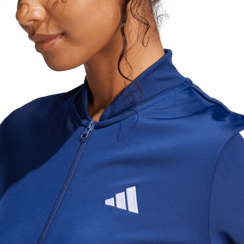 Sudadera-adidas-para-mujer-W-3S-Tr-Ts-para-moda-color-azul.-Lateral-Sobre-Modelo