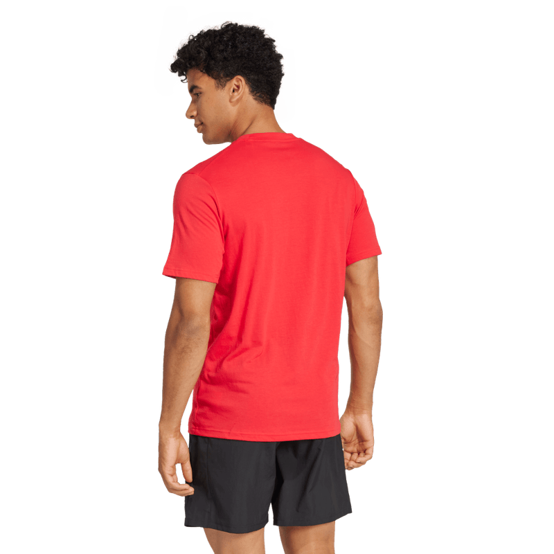 Camiseta-Manga-Corta-adidas-para-hombre-Tr-Es-Fr-Logo-T-para-entrenamiento-color-rojo.-Reverso-Sin-Modelo
