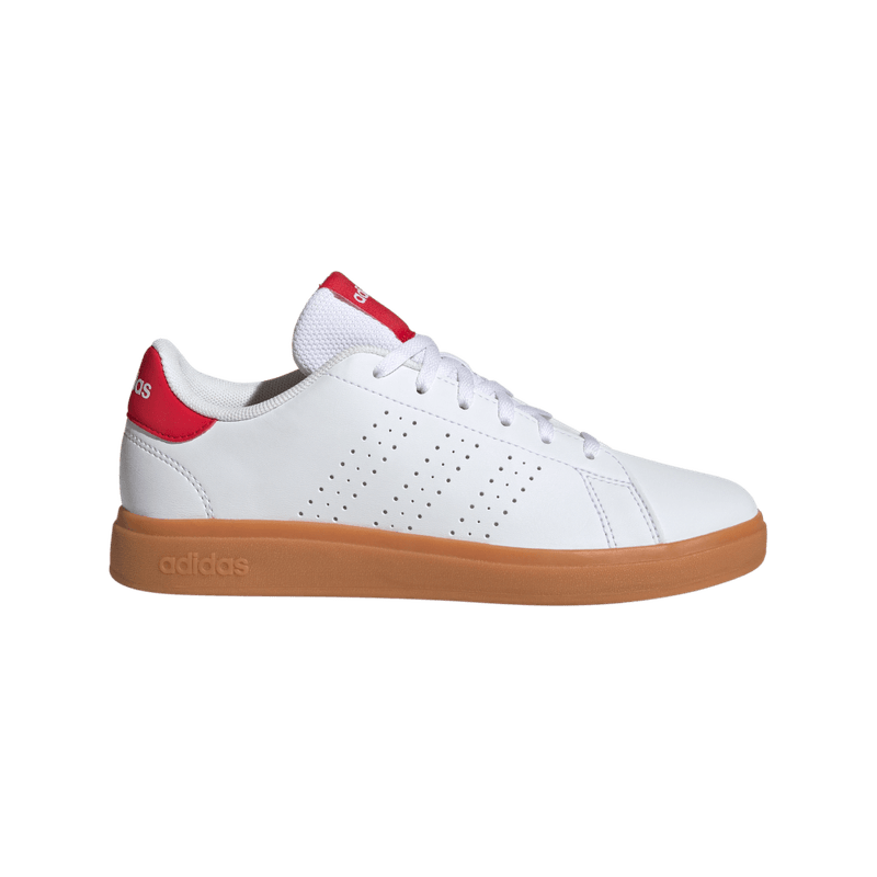 Tenis-adidas-unisex-Advantage-Base-2.0-para-moda-color-blanco.-Lateral-Externa-Derecha