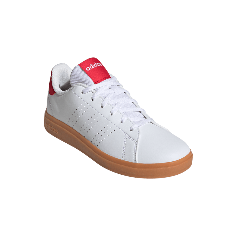 Tenis-adidas-unisex-Advantage-Base-2.0-para-moda-color-blanco.-Par-Alineados
