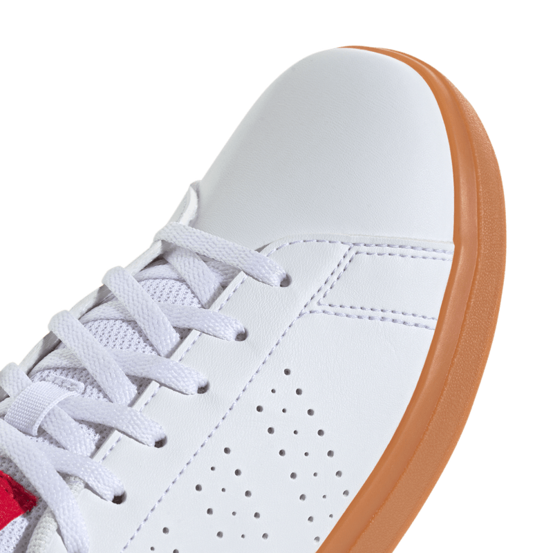 Tenis-adidas-unisex-Advantage-Base-2.0-para-moda-color-blanco.-Par-Laterales