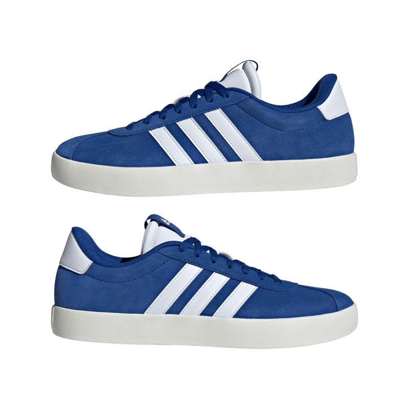 Tenis-adidas-para-hombre-Vl-Court-3.0-para-moda-color-azul.-Par-Laterales