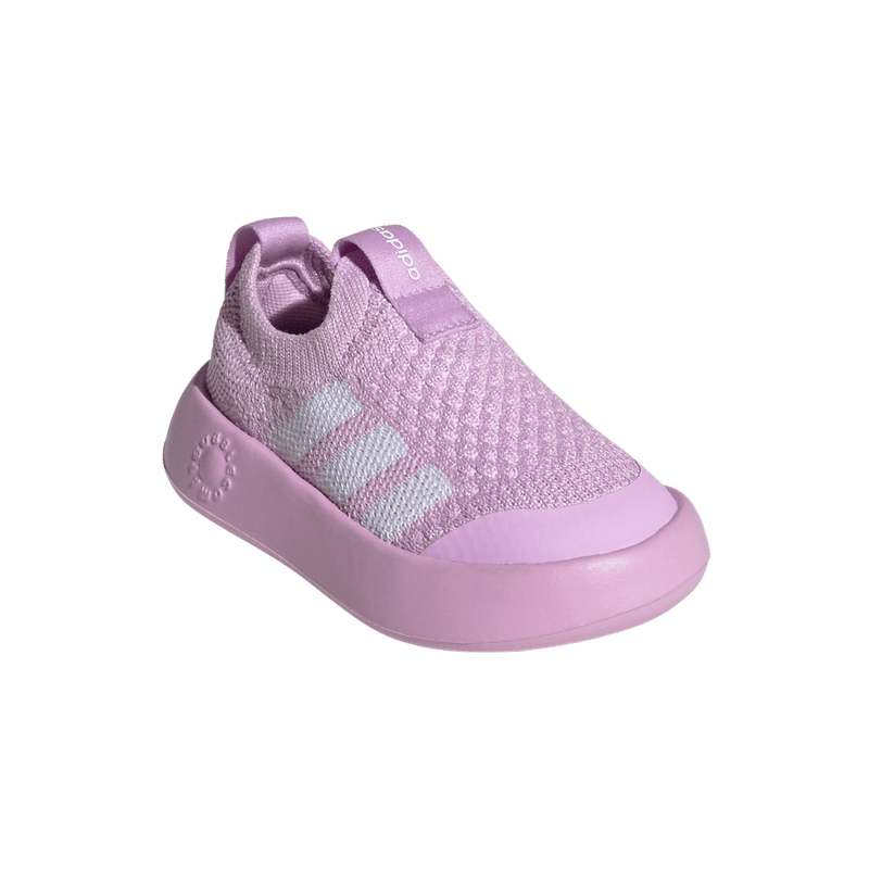 Tenis-adidas-unisex-Bubblecomfy-I-para-moda-color-morado.-Par-Alineados