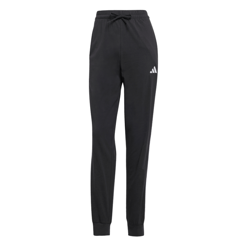 Pantalon-adidas-para-mujer-W-3S-Sj-Jogger-para-moda-color-negro.-Frontal-Sobre-Modelo