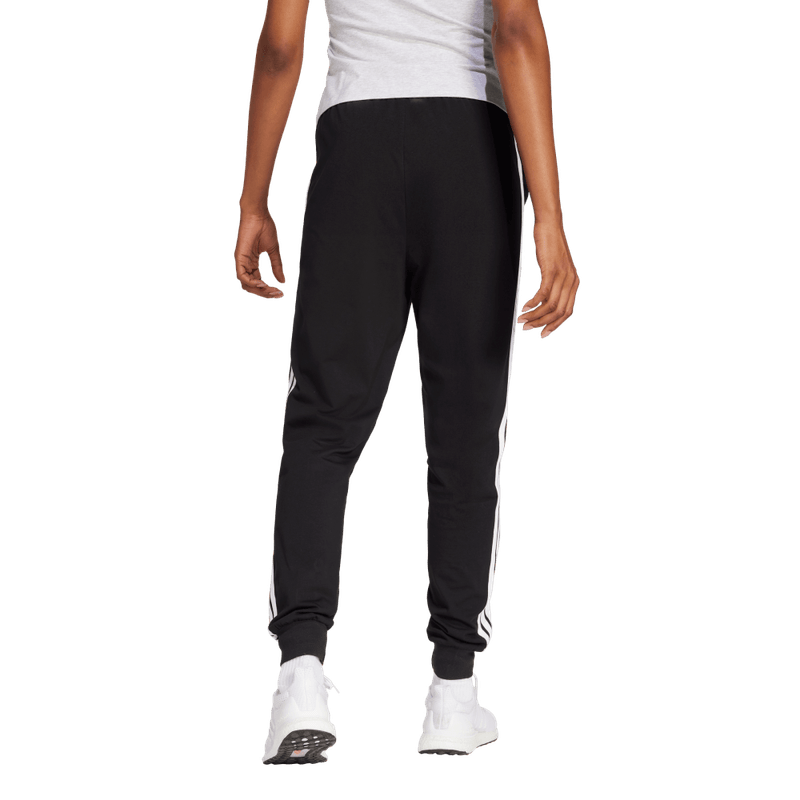 Pantalon-adidas-para-mujer-W-3S-Sj-Jogger-para-moda-color-negro.-Reverso-Sin-Modelo