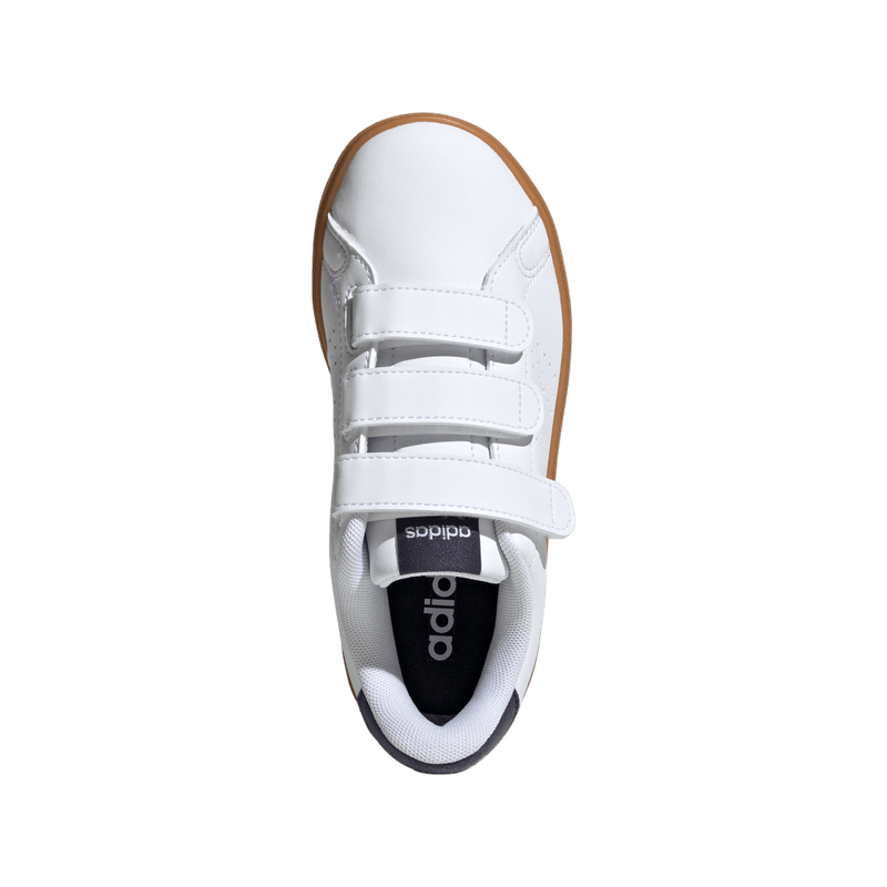 Tenis-adidas-unisex-Advantage-Base-2.0-para-moda-color-blanco.-Capellada