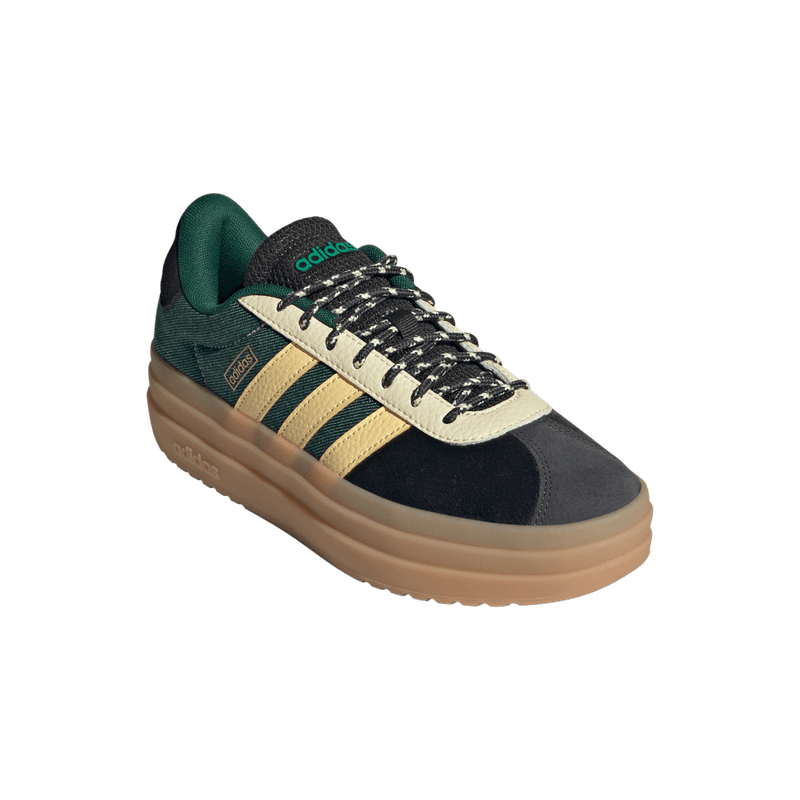 Tenis-adidas-para-mujer-Vl-Court-Bold-para-moda-color-verde.-Par-Alineados