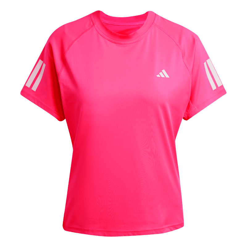Camiseta-Manga-Corta-adidas-para-mujer-Club-Tee-para-tenis-color-rosado.-Frontal-Sobre-Modelo