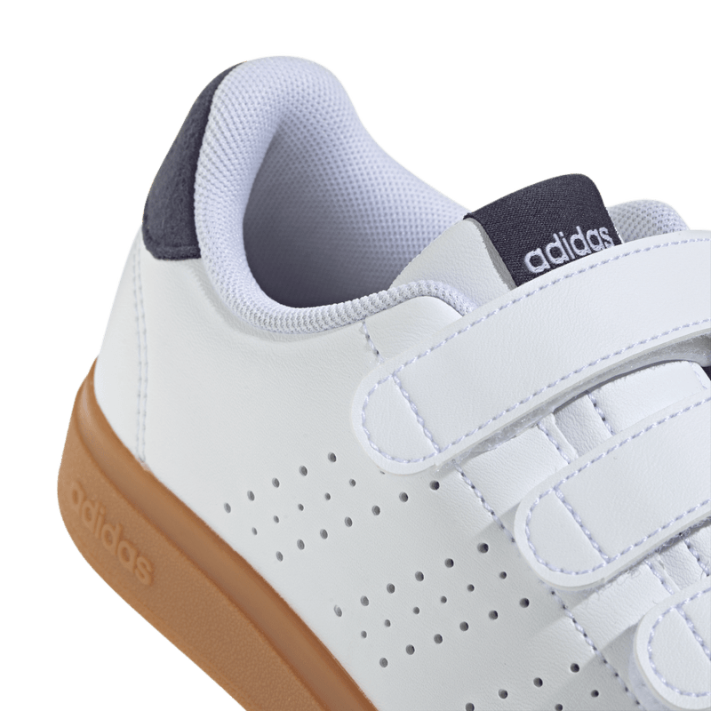 Tenis-adidas-unisex-Advantage-Base-2.0-para-moda-color-blanco.-Par-Laterales