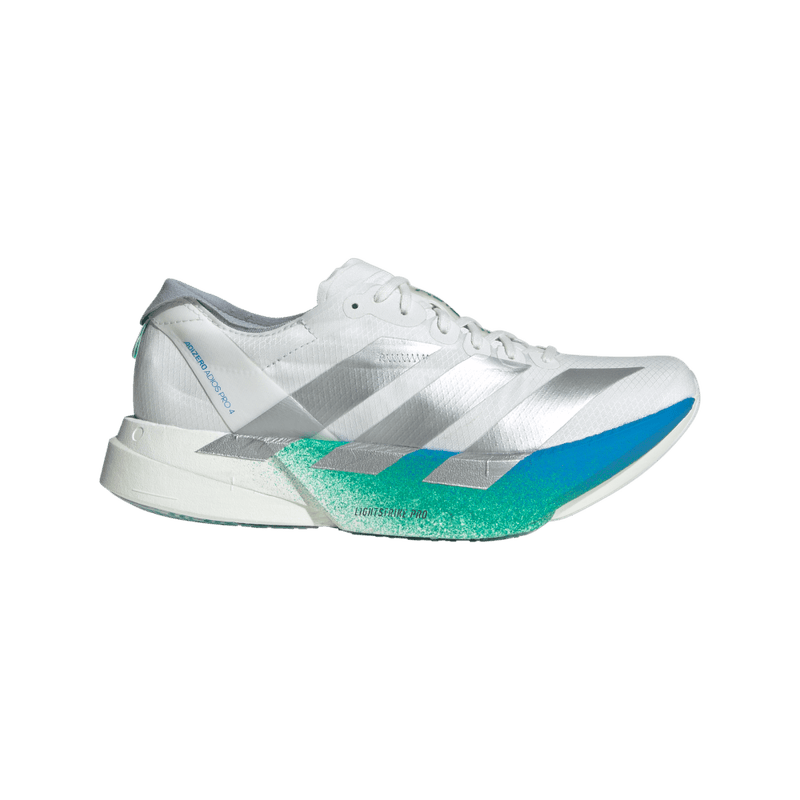 Tenis-adidas-para-mujer-Adizero-Adios-Pro-4-para-correr-color-blanco.-Lateral-Externa-Derecha
