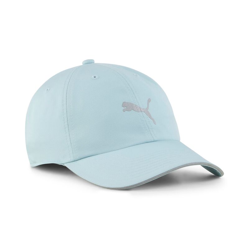 Gorra-puma-para-hombre-Unisex-Running-Iii-Bb-Cap-para-correr-color-verde.-Frente-Sin-Modelo