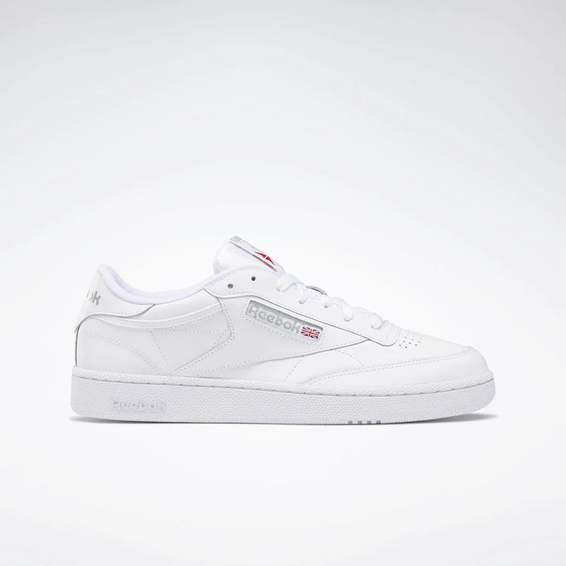 Tenis-reebok-para-hombre-Club-C-85-para-moda-color-azul.-Lateral-Externa-Derecha