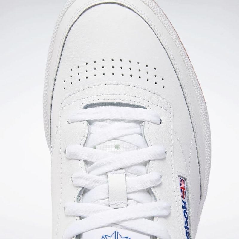 Tenis-reebok-para-hombre-Club-C-85-para-moda-color-azul.-Lateral-Y-Suela