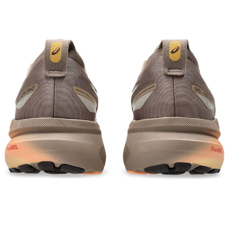Tenis-asics-para-hombre-Gel-Kayano-31-Luxe-para-correr-color-gris.-Talon