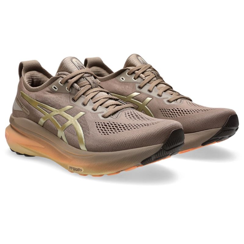 Tenis-asics-para-hombre-Gel-Kayano-31-Luxe-para-correr-color-gris.-Par-Alineados