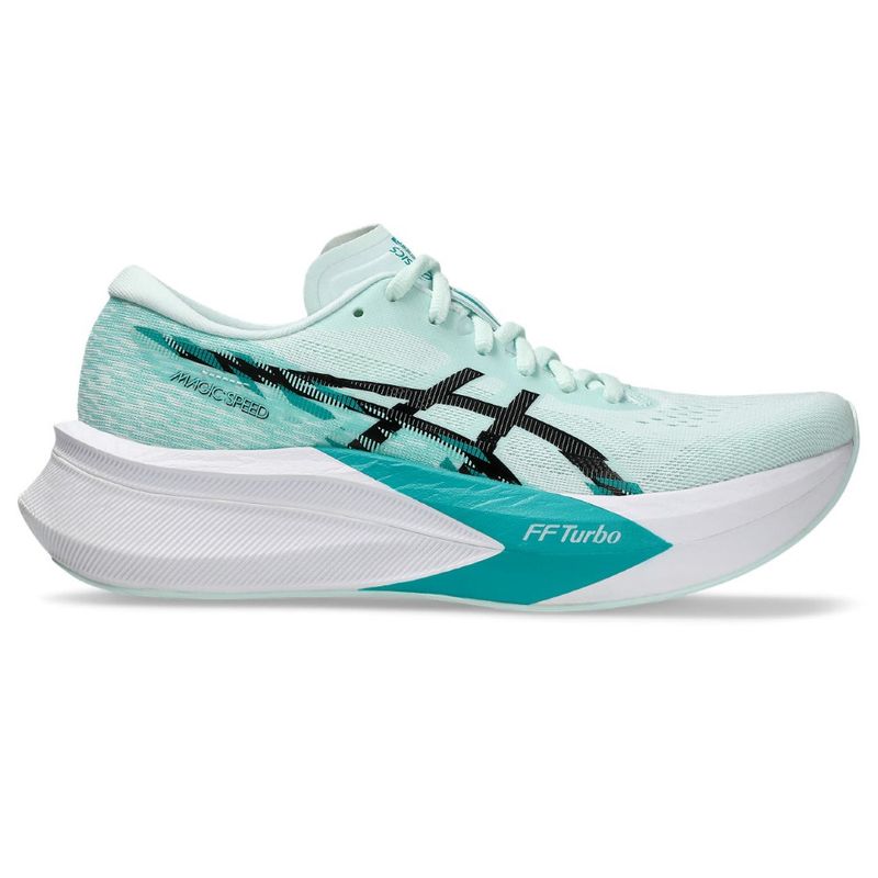 Tenis-asics-para-mujer-Magic-Speed-4-para-correr-color-azul.-Lateral-Externa-Derecha