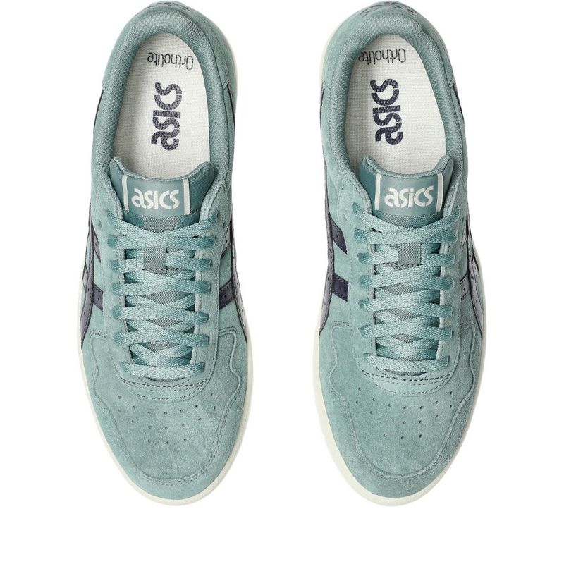 Tenis-asics-unisex-Japan-S-para-moda-color-verde.-Capellada