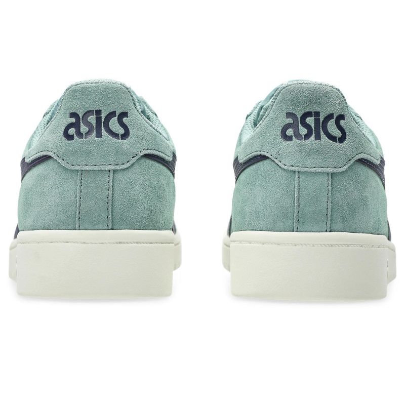 Tenis-asics-unisex-Japan-S-para-moda-color-verde.-Talon