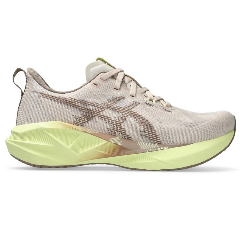 Tenis-asics-para-mujer-Novablast-5-para-correr-color-beige.-Lateral-Externa-Derecha