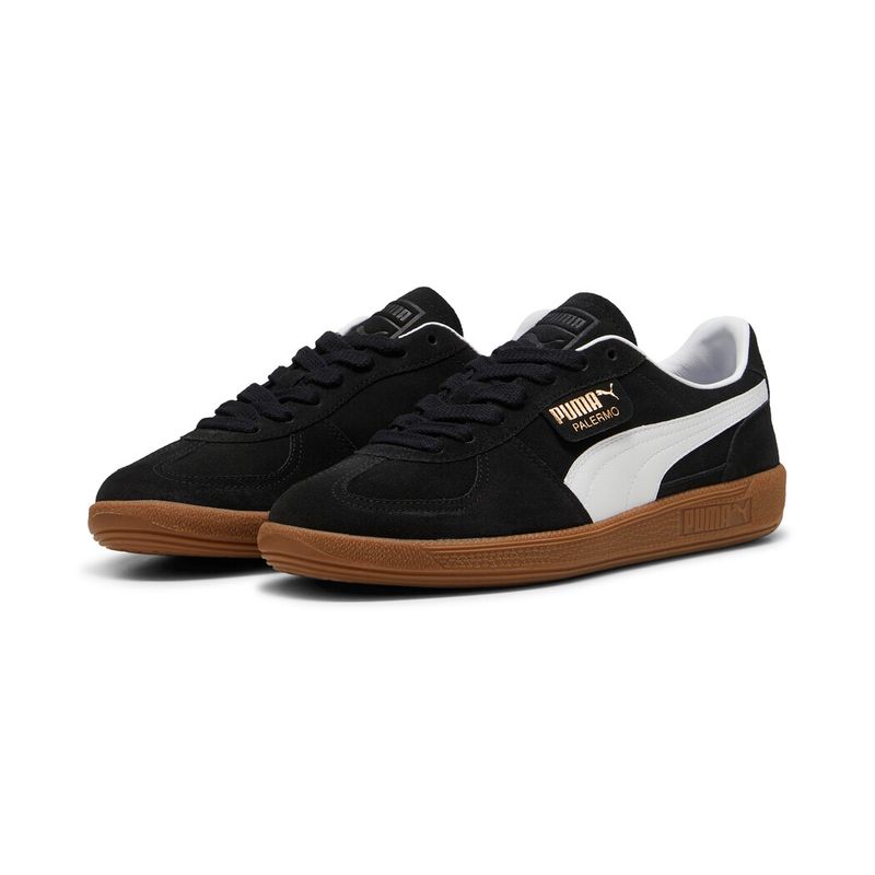 Tenis-puma-para-hombre-Palermo-para-moda-color-negro.-Par-Alineados