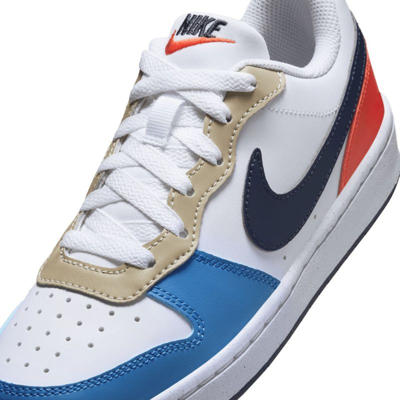 Tenis-nike-para-niño-Court-Borough-Low-Recraft-Bg-para-moda-color-blanco.-Detalle-1