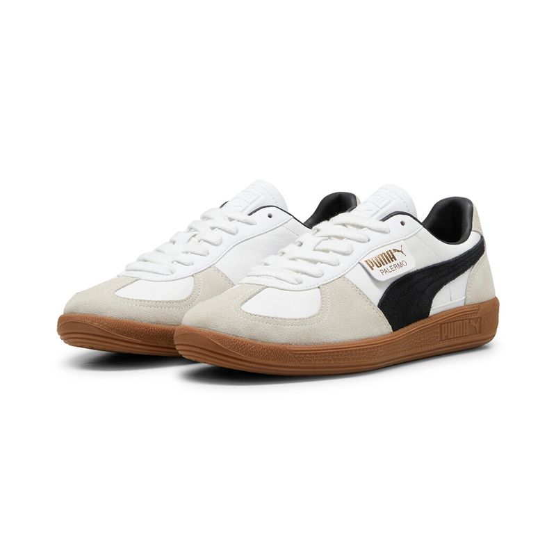 Tenis-puma-para-hombre-Palermo-Lth-para-moda-color-blanco.-Par-Alineados