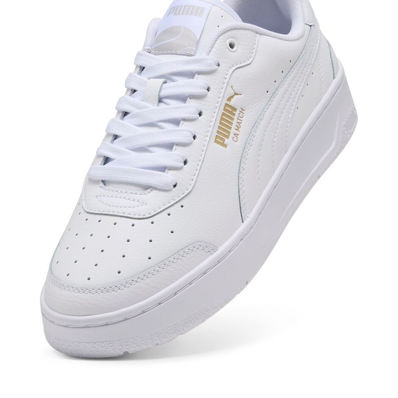 Tenis-puma-para-hombre-Ca-Match-para-moda-color-blanco.-Capellada