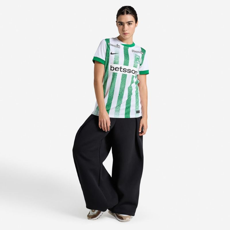 Camiseta-De-Equipo-nike-para-mujer-An-W-Nk-Df-Jsy-Ss-Stad-Hm-para-futbol-color-blanco.-Simbolo