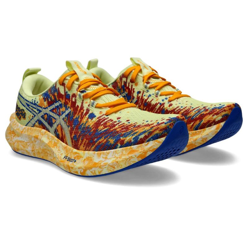 Tenis-asics-para-hombre-Noosa-Tri-16-para-correr-color-amarillo.-Par-Alineados