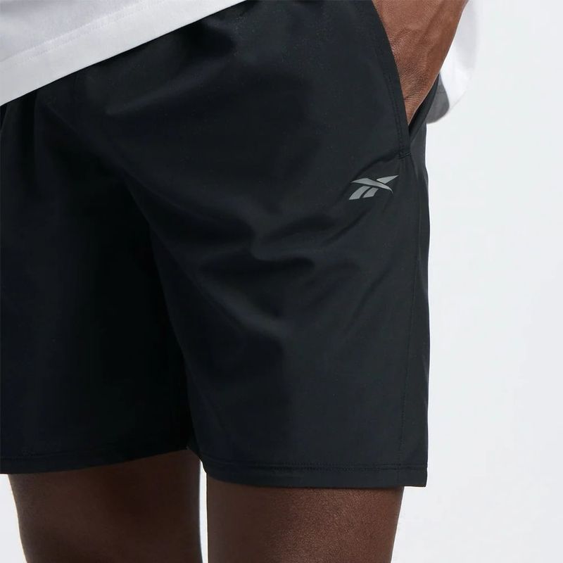 Pantaloneta-reebok-para-hombre-Id-Train-Utility-Short-para-entrenamiento-color-negro.-Reflectores