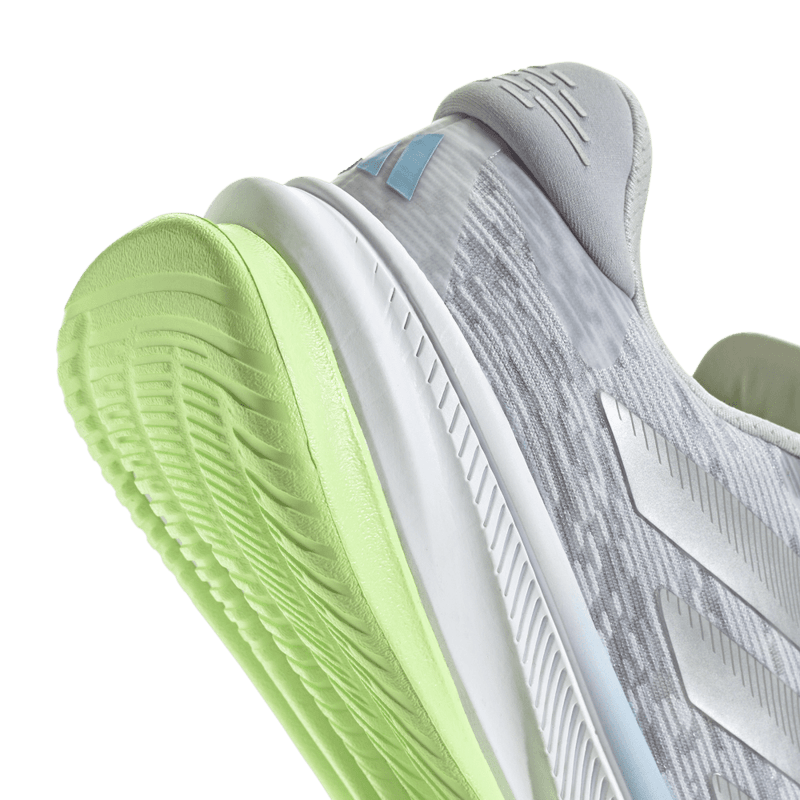 Tenis-adidas-para-hombre-Supernova-Comfortgl-para-correr-color-gris.-Lateral-Y-Suela