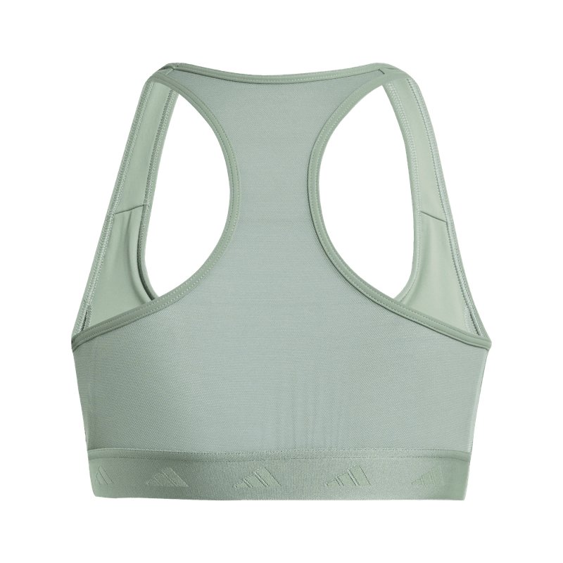 Top-adidas-para-mujer-Pwr-Ms-Hyglm-para-entrenamiento-color-verde.-Frente-Sobre-Modelo