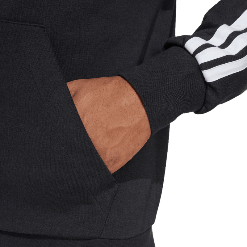 Chaqueta-adidas-para-hombre-M-3S-Ft-Fz-Hd-para-moda-color-negro.-Lateral-Sobre-Modelo