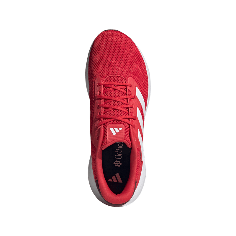 Tenis-adidas-unisex-Response-Runner-U-para-correr-color-rojo.-Capellada