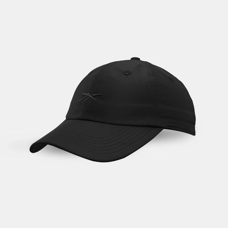 Gorra-reebok-unisex-Rbk-Small-Vector-Cap-para-entrenamiento-color-negro.-Reverso-Sin-Modelo-