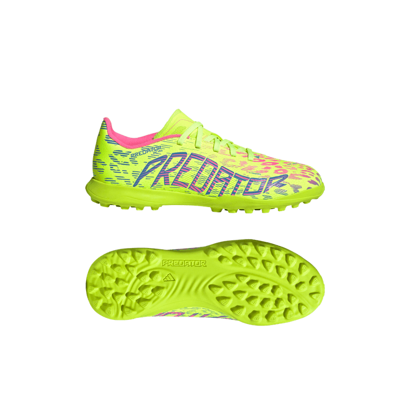 Guayos-adidas-para-niño-Predator-League-Tf-para-futbol-color-verde.-Media-Suela