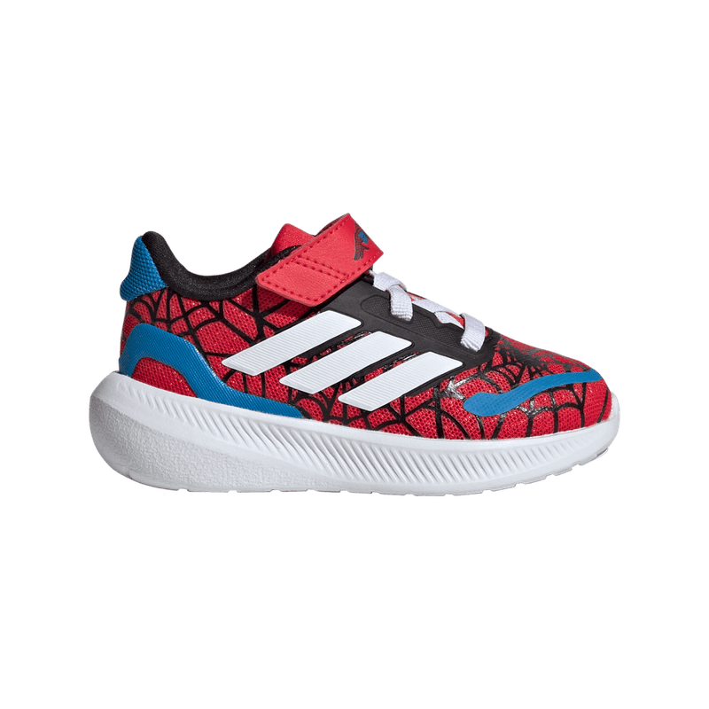 Tenis-adidas-para-niño-Runfalcon-Spider-Ma-para-correr-color-rojo.-Lateral-Externa-Derecha