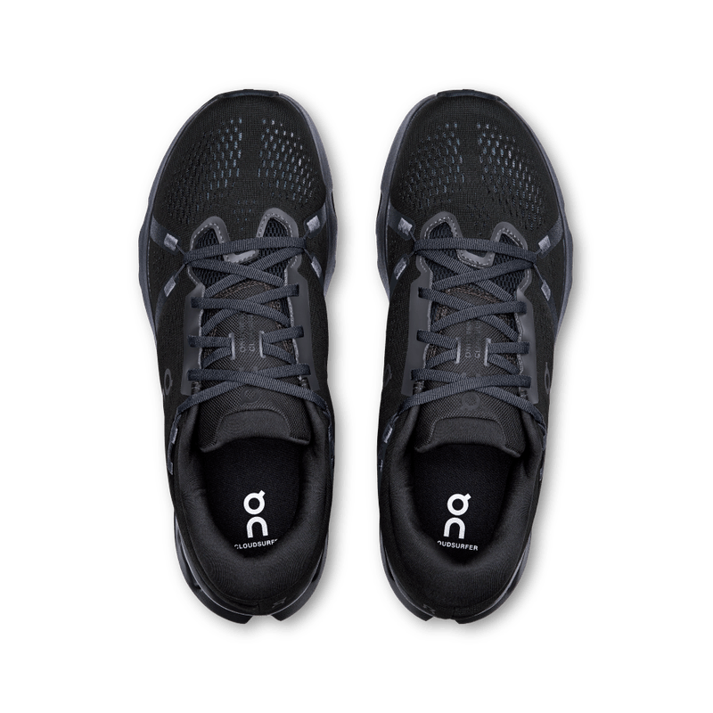 Tenis-on-para-hombre-Cloudsurfer-2-para-correr-color-negro.-Capellada