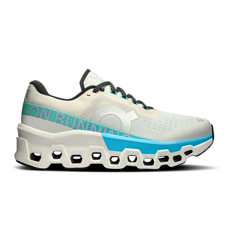 Tenis-on-para-mujer-Cloudmonster-2-para-correr-color-blanco.-Lateral-Externa-Derecha