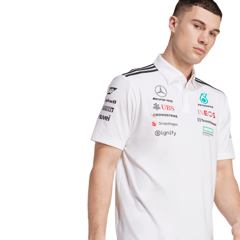 Polo-adidas-para-hombre-Mer-Tm-Polo-Wm-para-moda-color-blanco.-Reverso-Sin-Modelo