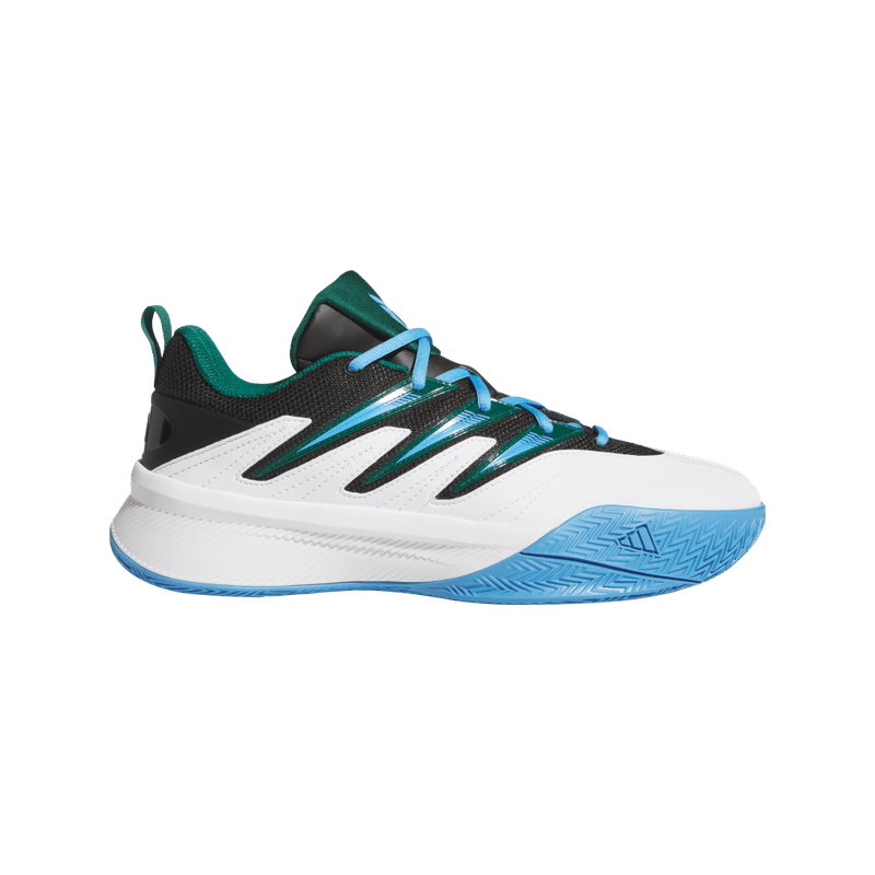 Tenis-adidas-unisex-Dame-Certified-3-para-baloncesto-color-blanco.-Lateral-Externa-Derecha