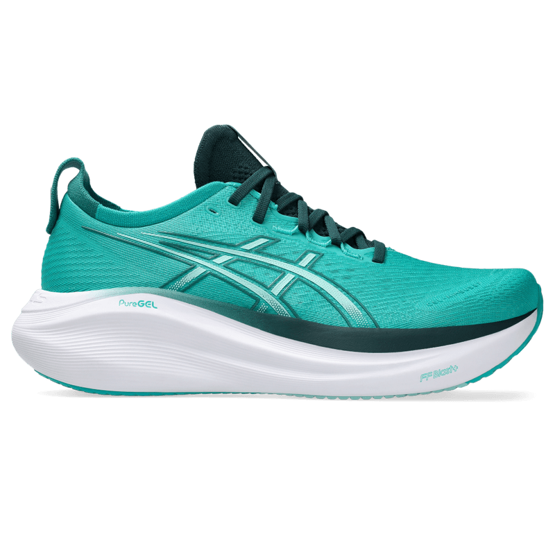 Tenis-asics-para-hombre-Gel-Nimbus-27-para-correr-color-azul.-Lateral-Externa-Derecha