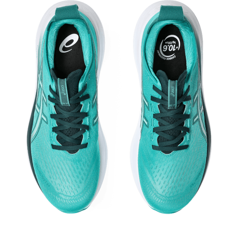 Tenis-asics-para-hombre-Gel-Nimbus-27-para-correr-color-azul.-Capellada