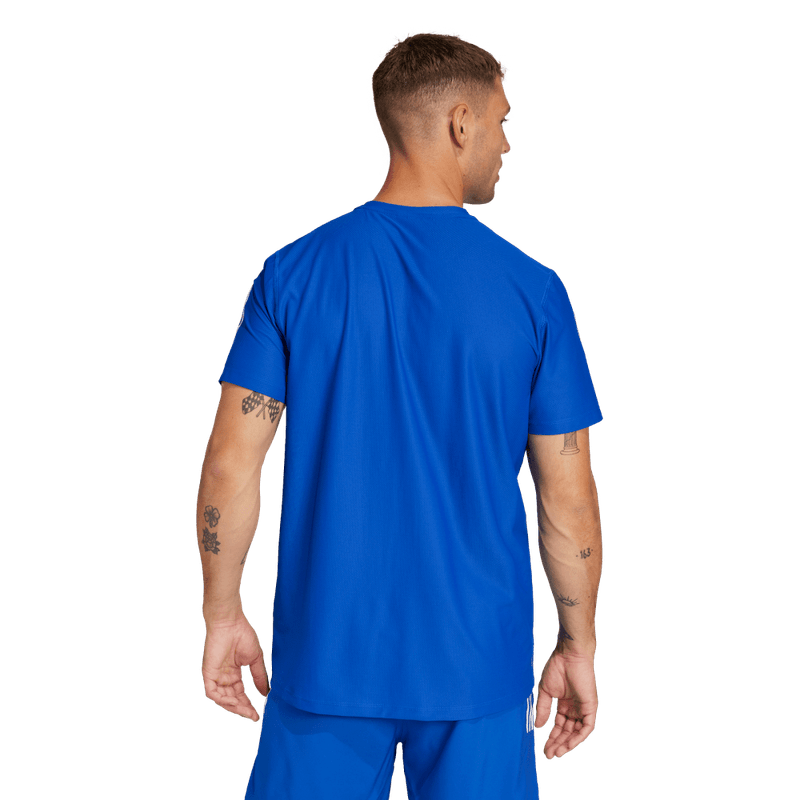 Camiseta-Manga-Corta-adidas-para-hombre-Otr-B-Tee-para-correr-color-azul.-Frente-Sin-Modelo