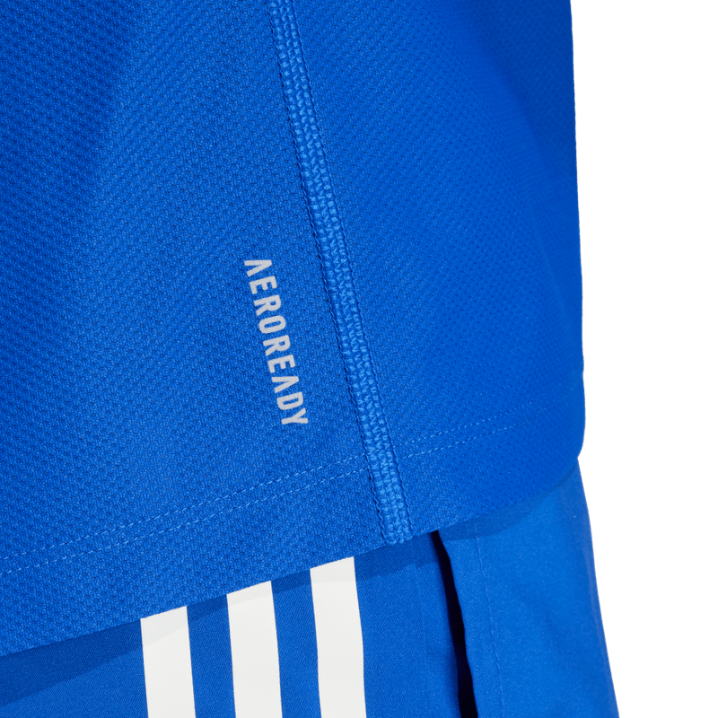 Camiseta-Manga-Corta-adidas-para-hombre-Otr-B-Tee-para-correr-color-azul.-Detalle-Reflectivo-Modelo