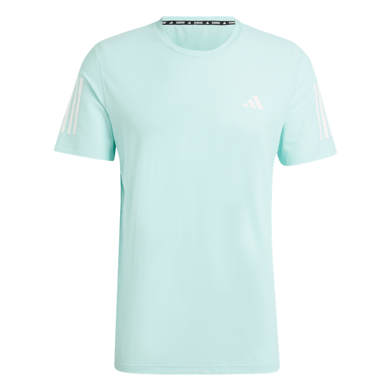 Camiseta-Manga-Corta-adidas-para-hombre-Otr-B-Tee-para-correr-color-azul.-Frente-Sin-Modelo